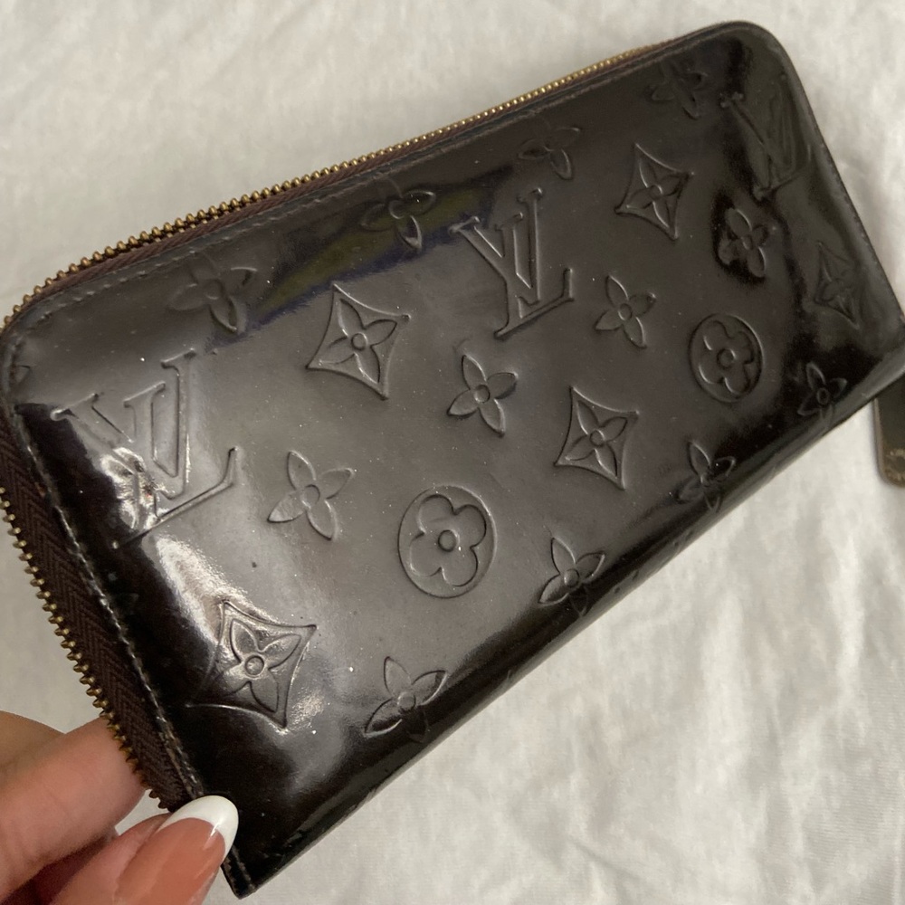 Louis Vuitton Patent Monogram Zip Wallet